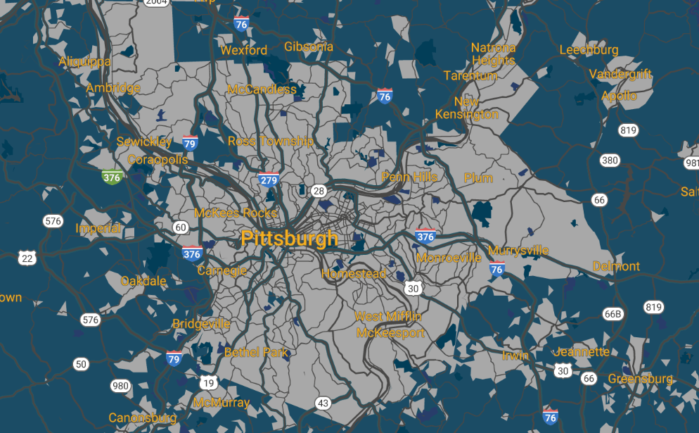 Allegheny County Custom Map